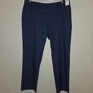 Tommy Bahama Latigo Pants 38x30 Linen Coolmax Flat Front Navy Blue